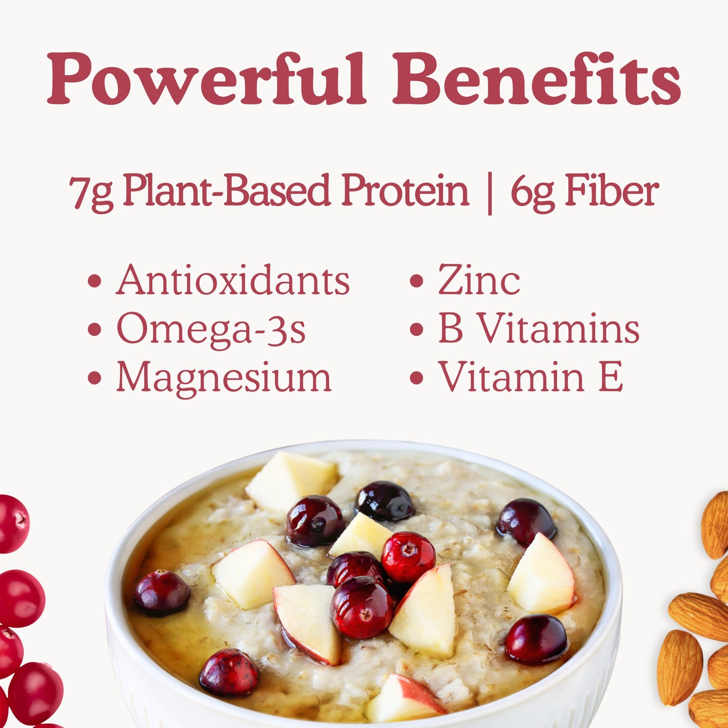 Earnest Eats Gluten-Free Superfood Oatmeal, Quinoa, Oats & Amaranth, Vegan, Healthy Snack, American Blend, 2.35oz Cup, 12-Pack (