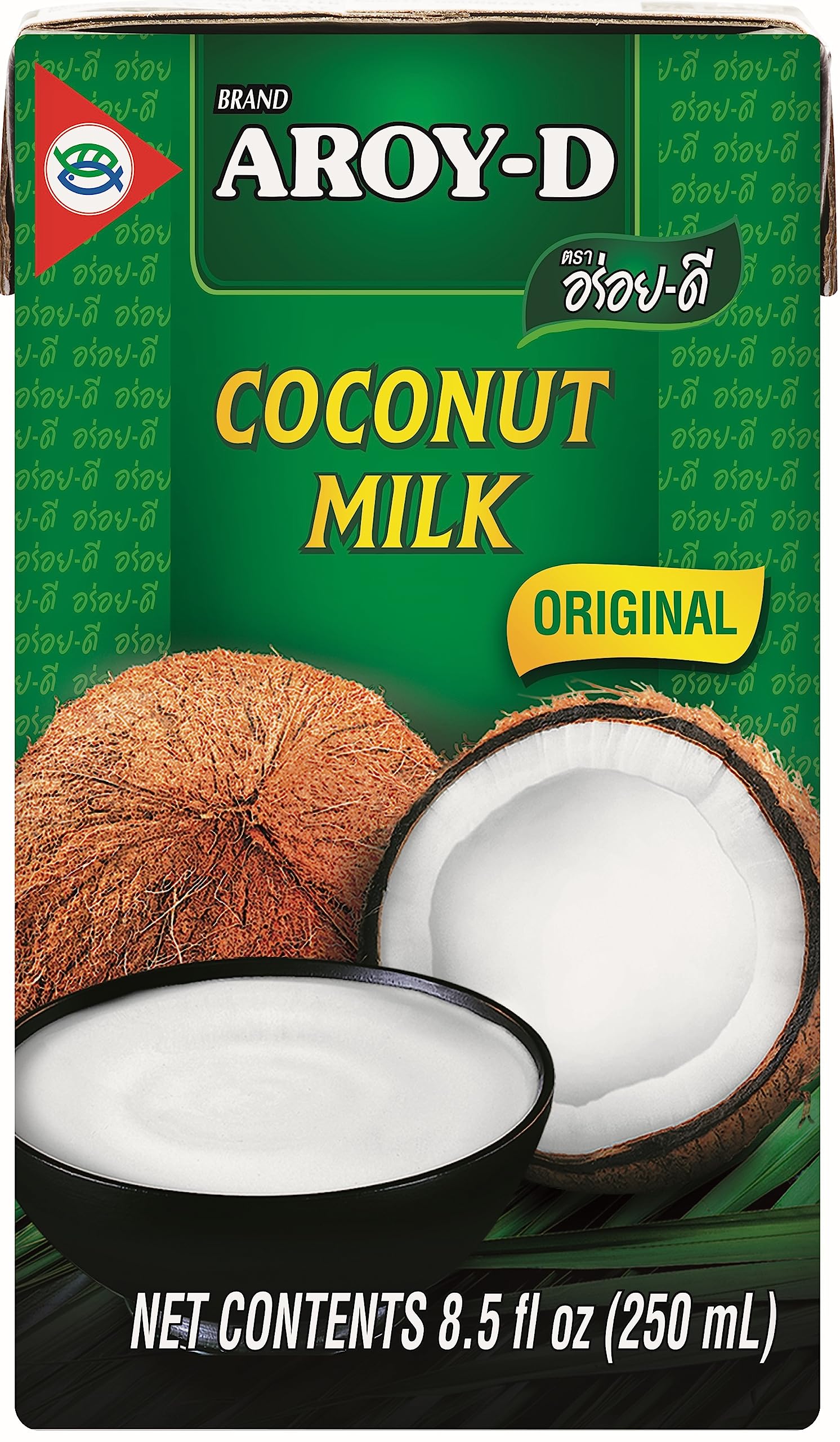 Aroy-D Coconut Milk 8.5 Fl Oz (Pack of 12)
