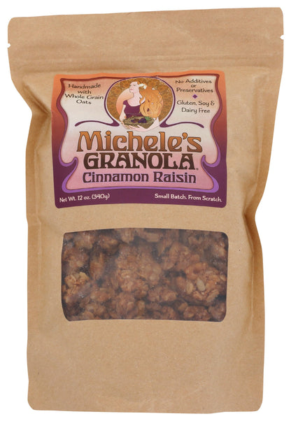 Micheles Granola, Cinnamon Raisin Granola, 12 oz