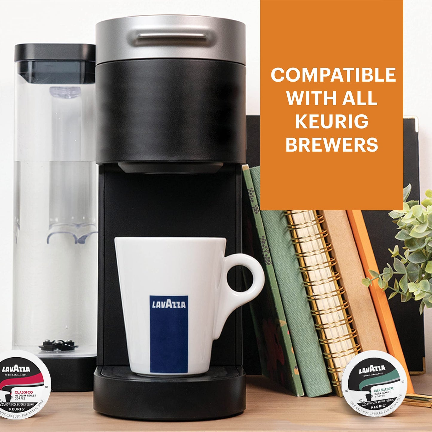 Lavazza Gran Aroma K-Cups for Keurig, Light Roast, 44 compact pieces, 100% Arabica, 22 Count (Pack of 2)