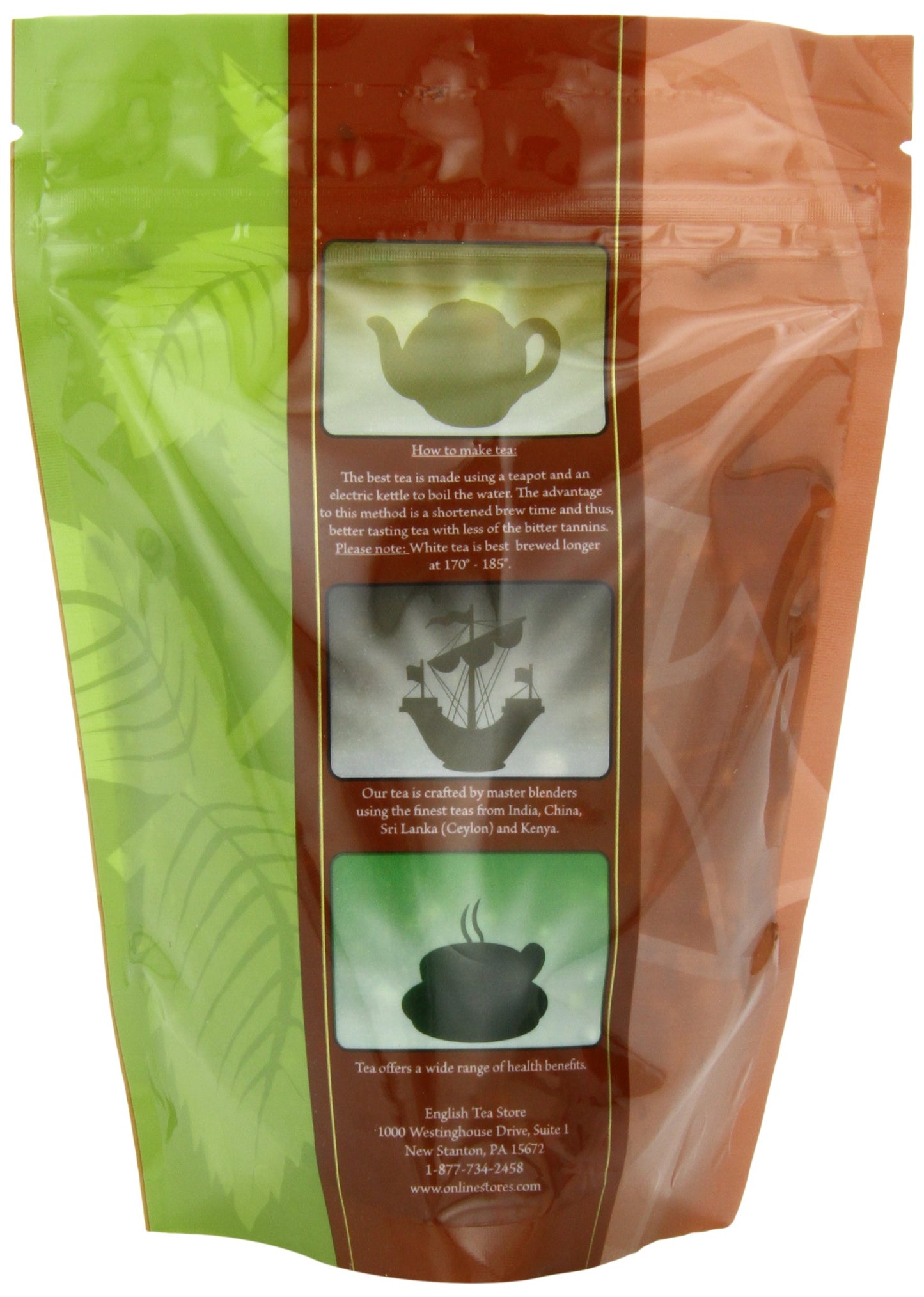 English Tea Store Genmaicha Japanese Green Tea Pouches - 4oz, Loose Leaf Green Tea, Pack of 1