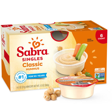 Sabra Classic Hummus Singles, 2 Oz, 6ct Box