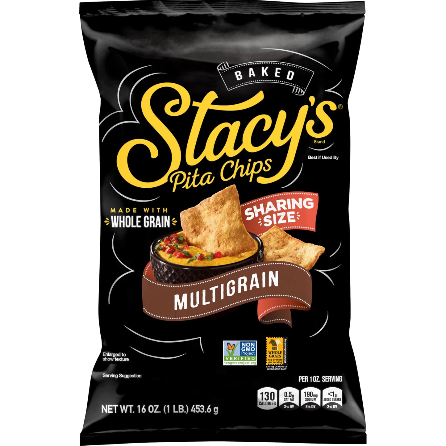 Stacys Pita Chips, Multigrain, No Artificial Colors or Flavors, 16 oz Bag