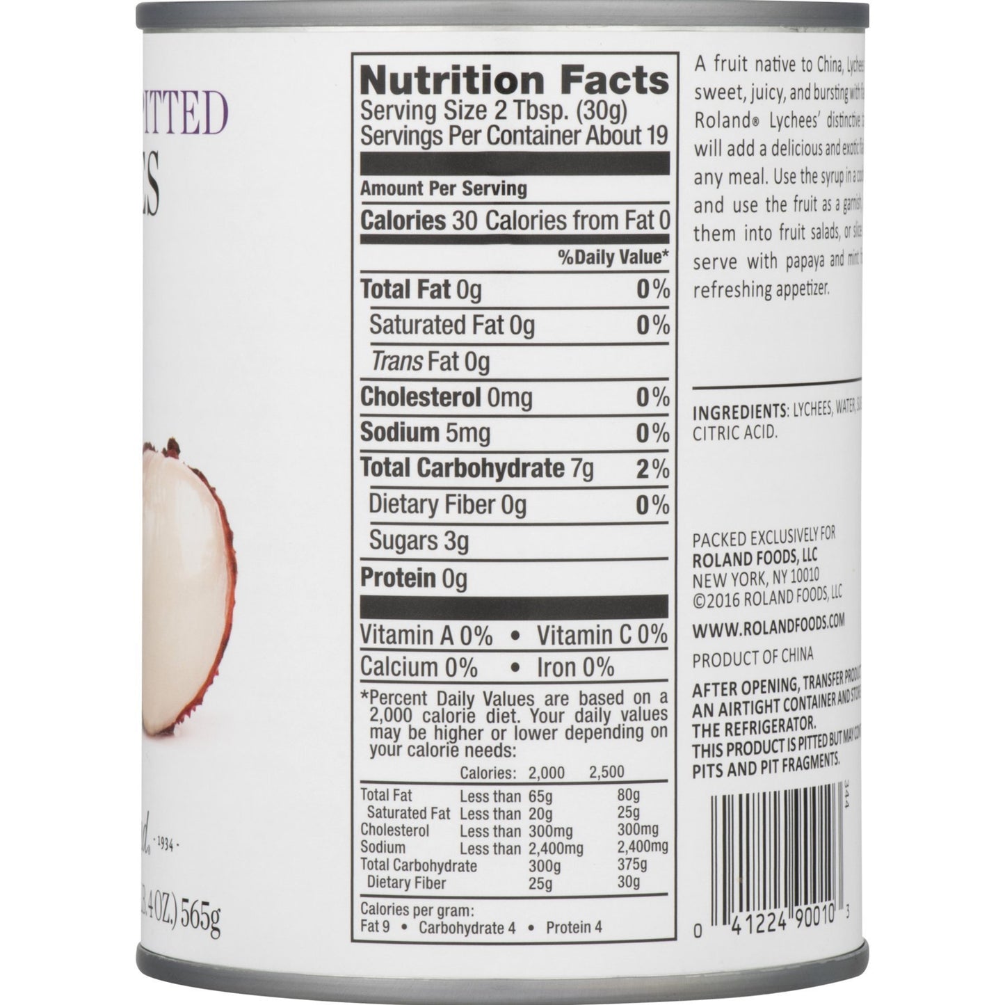 Roland Lychees In Heavy Syrup, 20 oz
