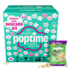Poptime Kettle Corn Popcorn Bags Individual Servings - Sweet & Spicy Jalapeno & Himalayan Pink Salt Popcorn Individual Bags, Hea
