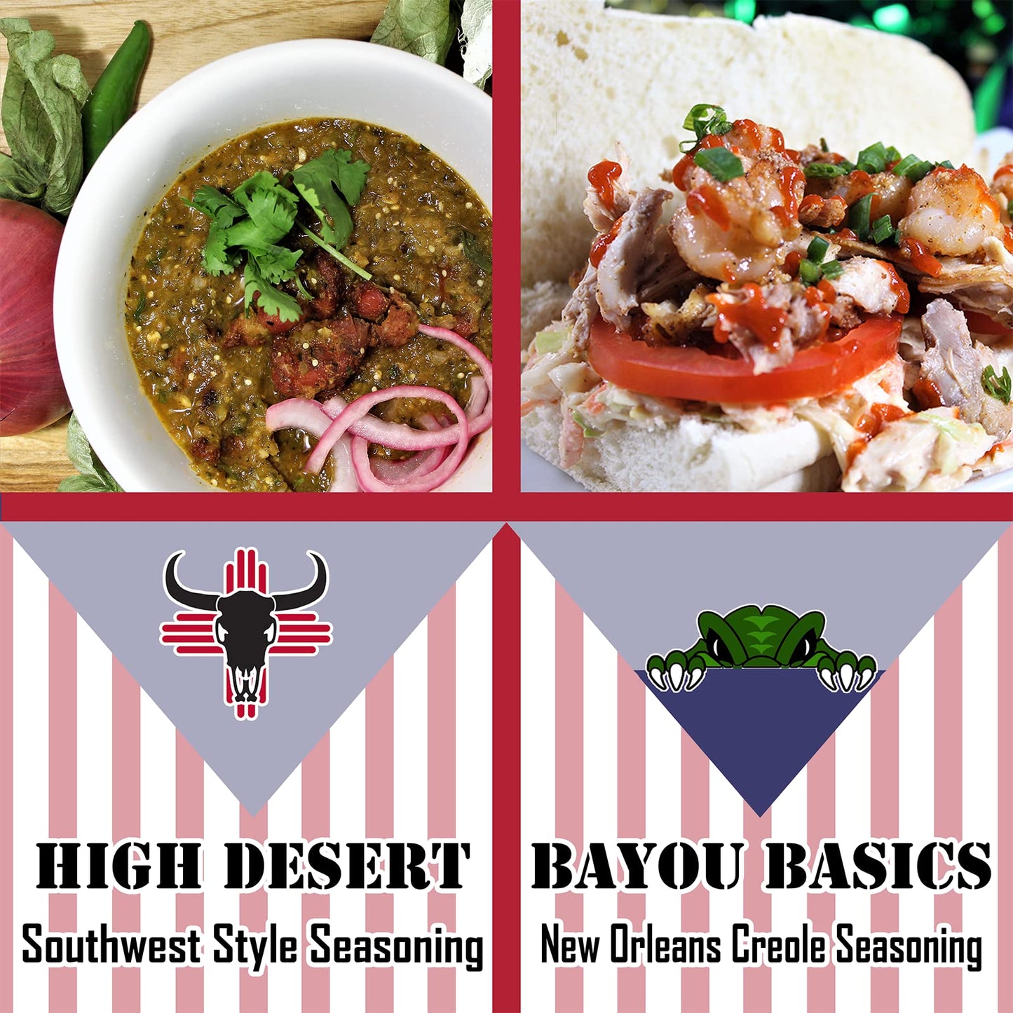 The Tailgate Foodie Taste Of America Grilling Pack Gourmet Seasonings | Hawaiian Bbq, Nashville Hot, Creole Style, And Southwest Seasoning | 4 Regional American Blends & Seasonings *Great Christmas Gift*