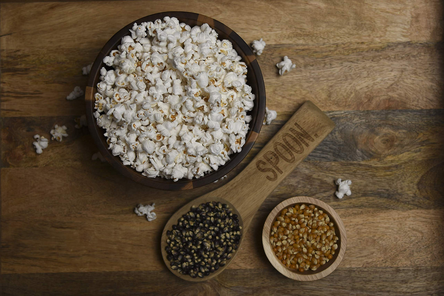 Amish Country Popcorn | Popcorn Kernel Variety Set | 4-14 Oz Bottles | Baby White, Midnight Blue, Ladyfinger, Purple Popcorn Ker