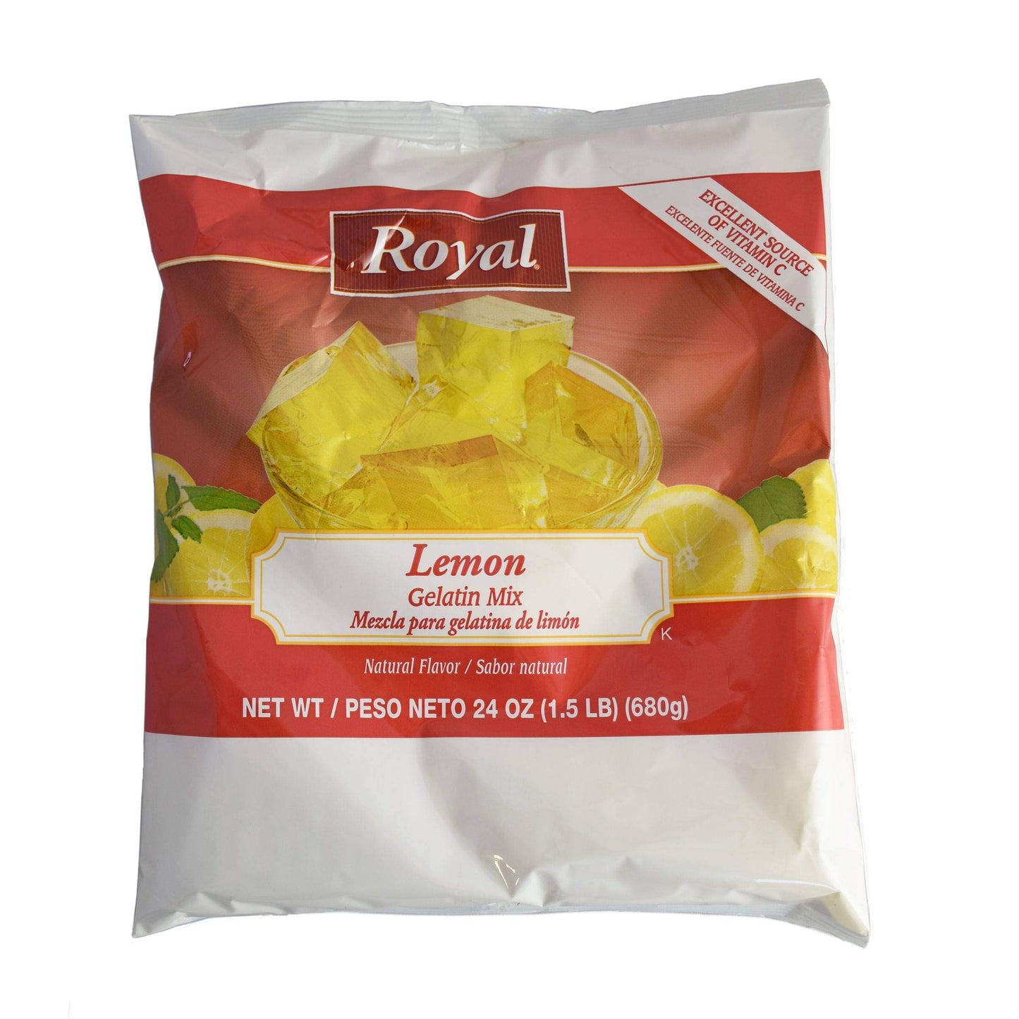 Clabber Girl Royal Lemon Gelatin, 24 Fl Oz (Pack of 12)