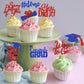 32Pcs Graduation Cupcake Toppers 2025 Red And Blue, Class Of 2025 Cupcake Toppers Graduation 2025 Food Picks For 2025 Party Cake