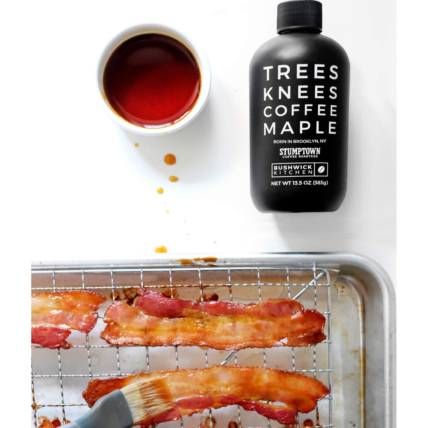 Bushwick Kitchen Organic Maple Syrup Infused with Stumptown Coffee, 11.5 Ounce, Vegan, Gluten Free, Amber Color