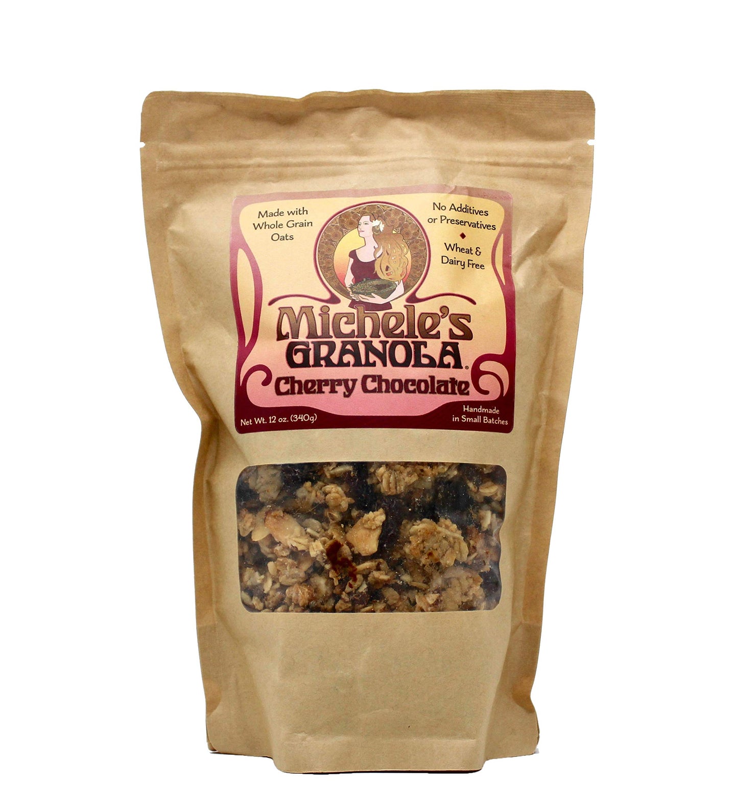 MicheleS Granola, Chocolate Cherry Granola, 12 Oz
