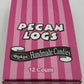 Dickies Pecan Log Roll - Individually Wrapped, 2 oz Each, 12 Pack