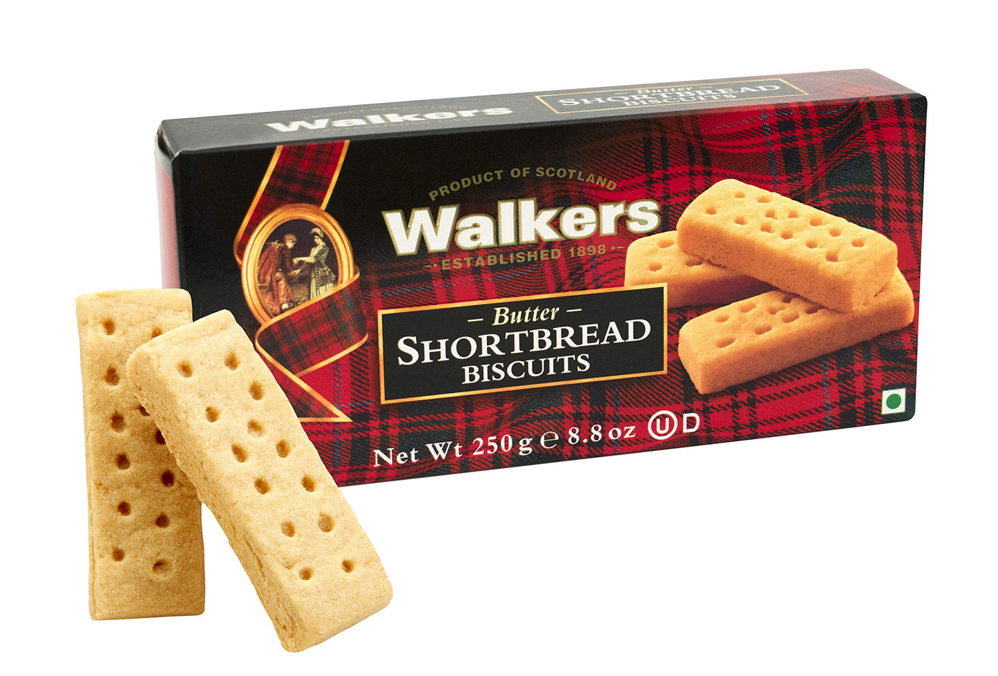 Walkers Shortbread Fingers Pure Butter Shortbread Buscuits 8.8 Oz Box
