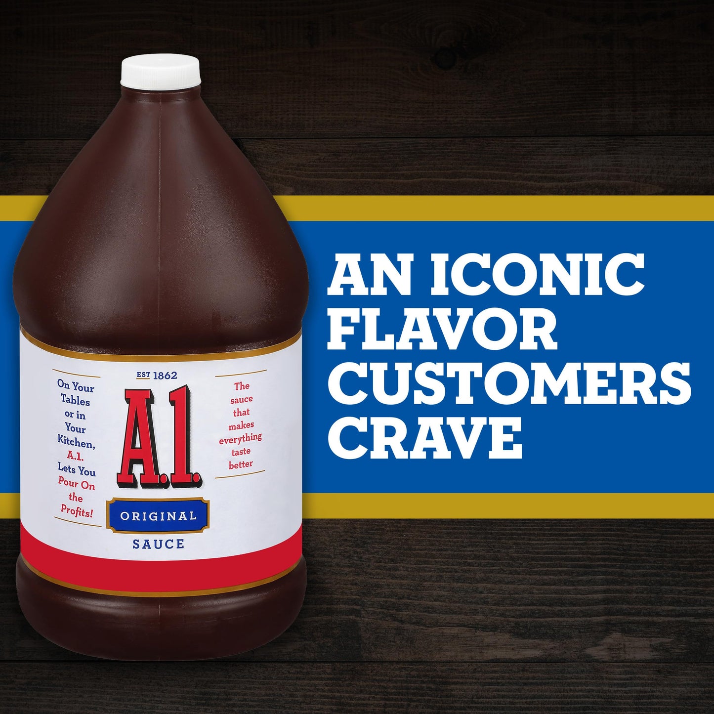 A.1. Steak Sauce, 1 Gallon (128 Fl Oz Pack of 2), Model 10054400000013
