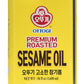 Ottogi 100% Pure Premium Roasted Sesame Oil, Toasted To Perfection, Traditional Korean Style Oil, 1650Ml (56.0 Fl Oz)
