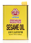 Ottogi 100% Pure Premium Roasted Sesame Oil, Toasted To Perfection, Traditional Korean Style Oil, 1650Ml (56.0 Fl Oz)
