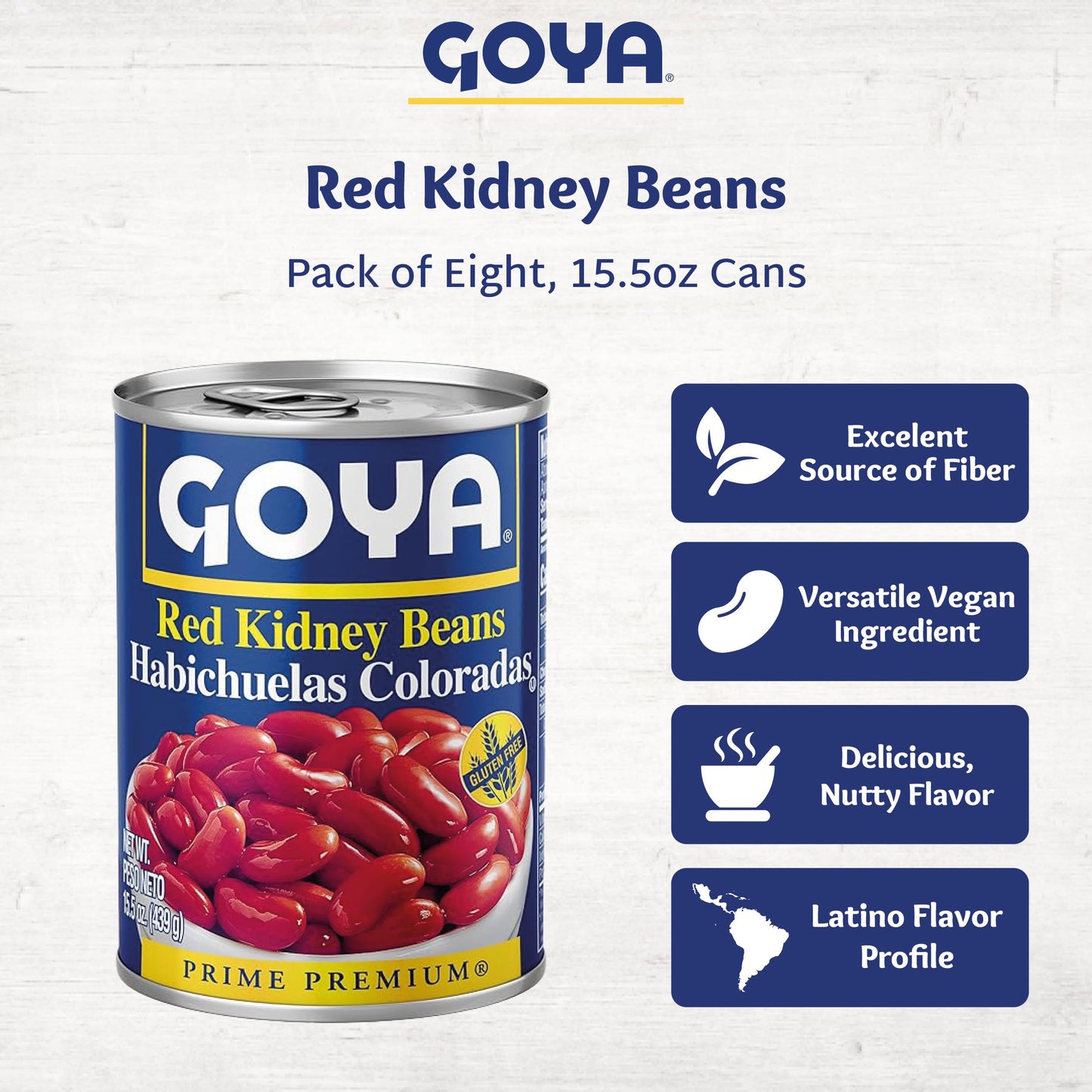 Goya Foods Low Sodium Red Kidney Beans, 15.5 Ounce (Pack Of 2)
