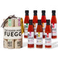 Thoughtfully Hot Sauce Gift Set - Sampler Pack of 7 Flavors, 3 Fl Oz Each, Basic Color