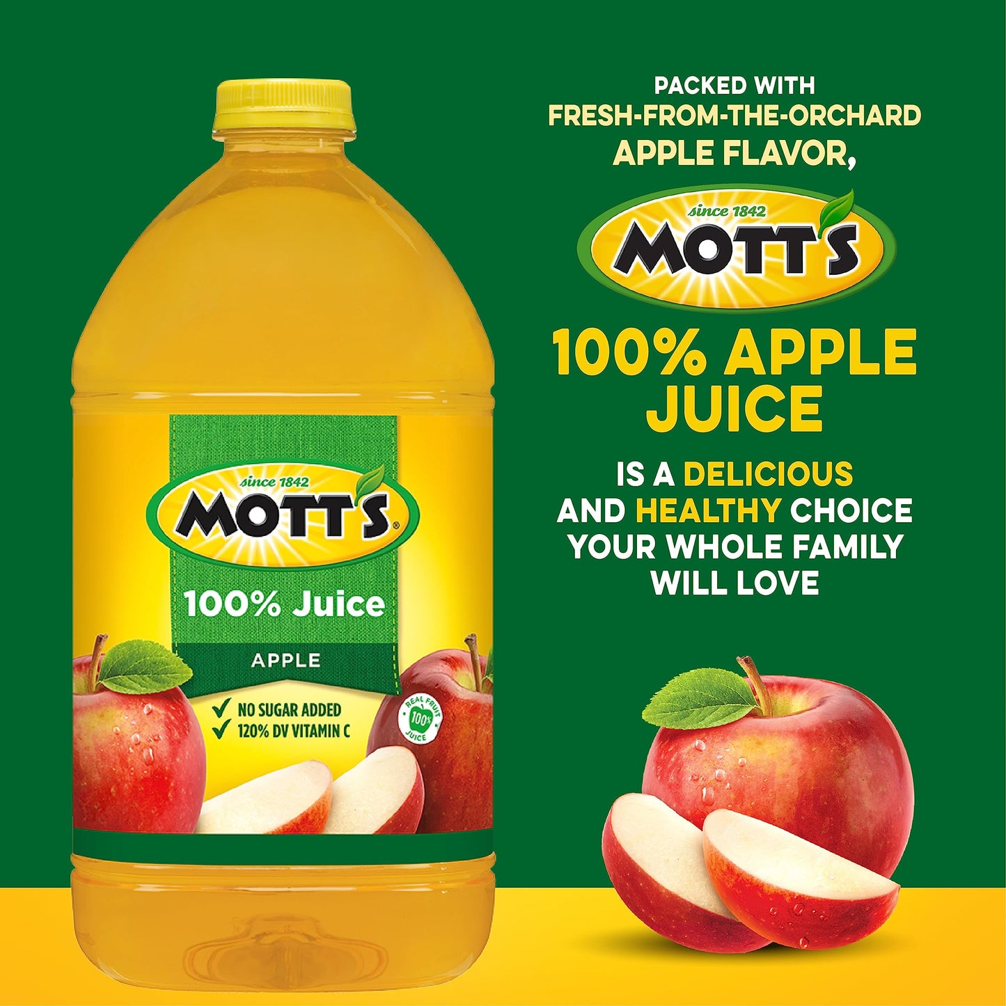 Motts 100% Original Apple Juice  1 gal bottle