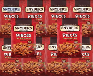 Snyder'S Hot Buffalo Wing Pretzels - 2.25 Ounce Bags, 10 Bag Set, Spicy Snack