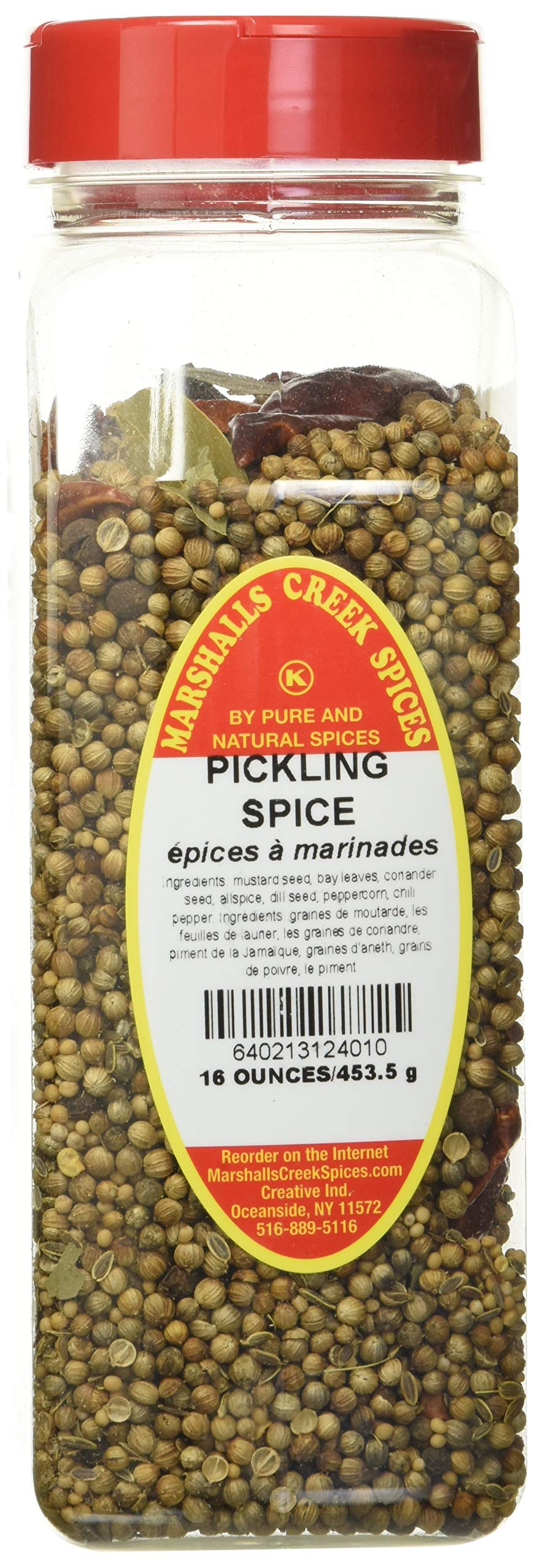 Marshalls Creek Spices Seasoning, Pickling Spice, XL Size, 16 Ounce