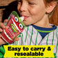 Motts No Sugar Added Strawberry Applesauce, 3.2 oz clear pouches, 12 count