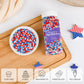 Cobakey Patriotic Sprinkles For Baking, 4Th Of July Sprinkles For Cupcakes, Red White And Blue Nonpareils Candy Perfect For Inde