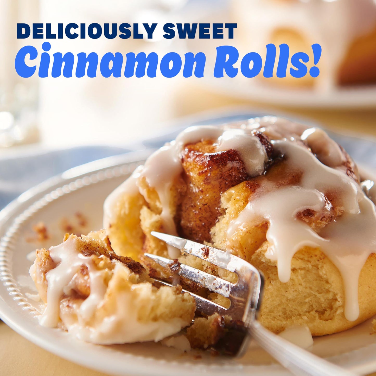 Pillsbury Grands! Cinnamon Rolls with Cinnabon Cinnamon and Original Icing, Refrigerated Canned Pastry Dough, 5 Ct, 17.5 oz