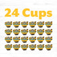 PEARLS Olives To Go! Large Ripe Pitted Olives, 1.2 oz Cups, Pack of 24, Black