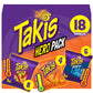Takis 18 pc / 1 oz Hero Variety Pack  Assorted Flavored Mixed Rolled Tortilla Chips - (8) Fuego 1 oz  (6) Blue Heat 1 oz  (4) Intense Nacho 1 oz
