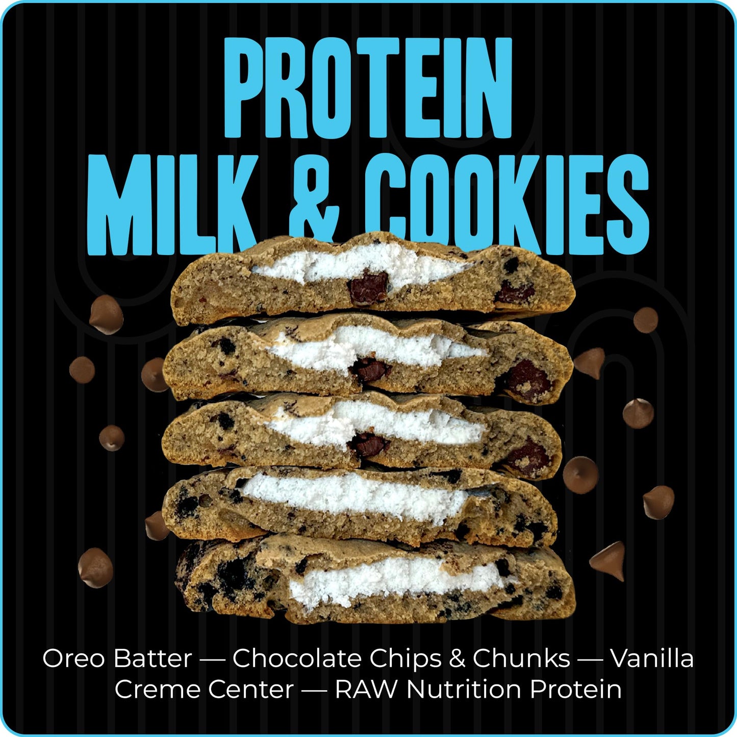 My Cookie Dealer Protein Cookies - 15g Protein, Individually Wrapped Snacks, 2.2oz (Pack of 12)