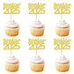 24 Pack 2025 Graduation Cupcake Toppers Senior 2025 Congrats Grad Graduation Hat Cupcake Picks for 2025 Graduation Theme Birthda