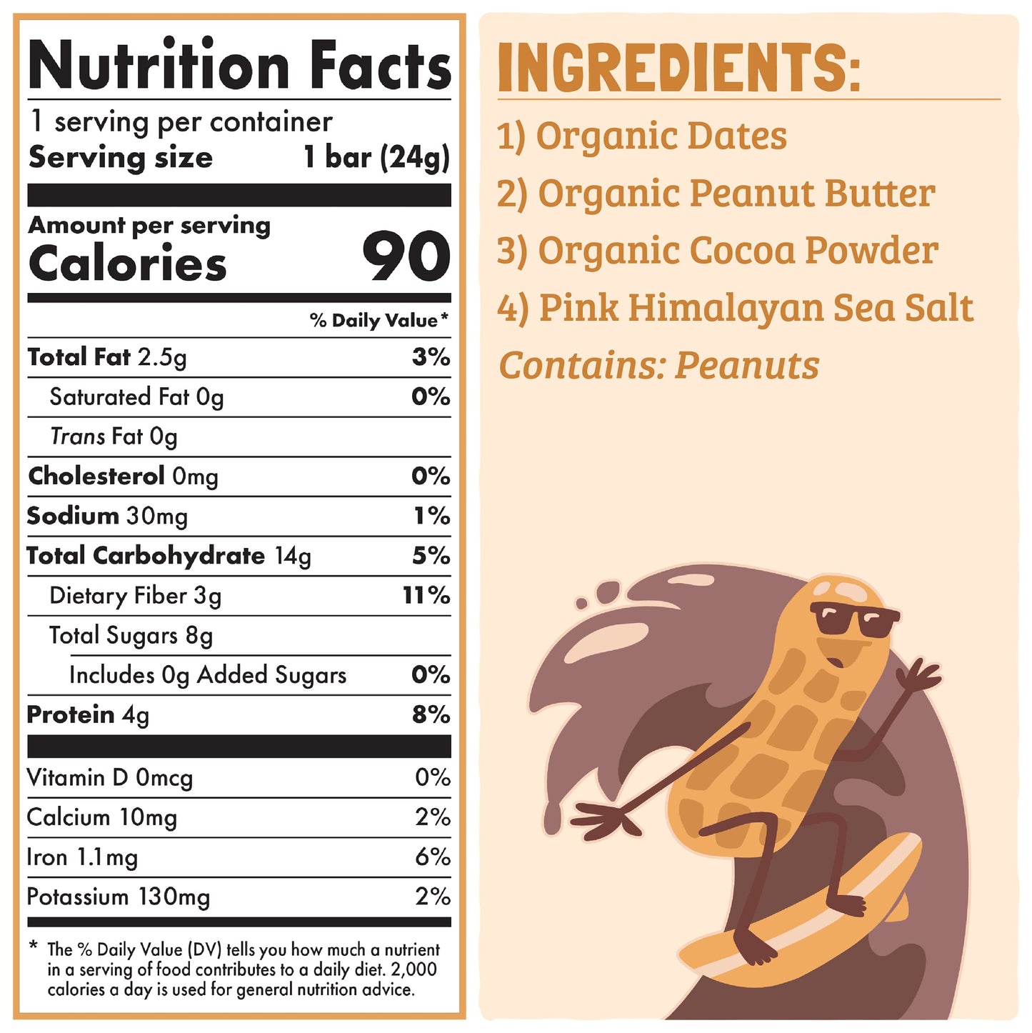 Skout Organic Chocolate Peanut Butter Kids Snack Bars (18 Pack) | Organic Kids Snack Bars | Plant-Based Nutrition, | Vegan | Glu