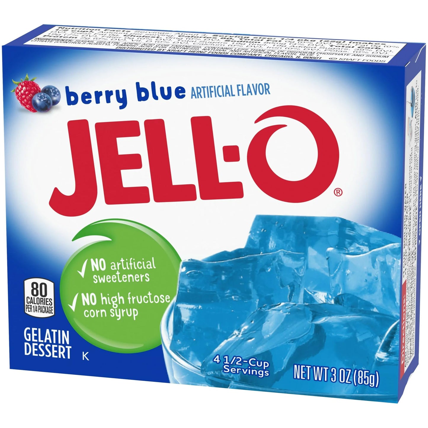 Jell-O Berry Blue Gelatin - 4 Pack