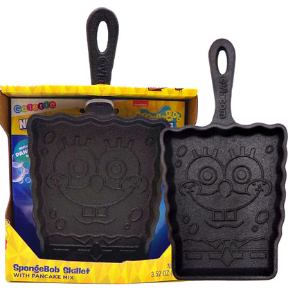 Galerie SpongeBob Squarepants Pancake Skillet with Mix, Gifts for Men Women and Kids, 3.52 Ounces