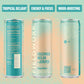 Fieldwork Supertonic Adaptogen Sparkling Drink with Nootropics, Cucumber Melon, 12 oz Cans, 4-Pack