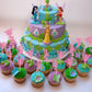 30 Pcs Fairy Cupcake Toppers Glitter Flower Angel Fairy Cupcake Picks Ballet Dancer Cake Decorations For Wedding Bridal Shower B