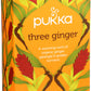 Pukka Organic Herbal Tea Ginger Herbal Teas Three Ginger Tea With Galangal & Turmeric 20 Tea Bags