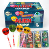 Fusion Select Alien Halloween Lollipops - Trick Or Treat Candies For Kids - Extraterrestrial Themed Halloween Candy Lollipops For Space Themed Events & Birthday Parties - Individually Wrapped Treats