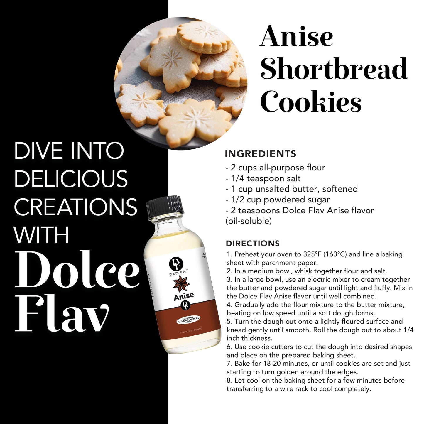 Dolce Flav Natural Anise Extract - Oil-Soluble, Sugar-Free Flavoring for Baking & Liqueurs - 1 Gallon