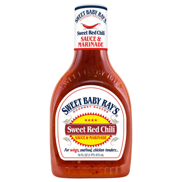 Sweet Baby Rays, Wing Sauce & Glaze, Sweet Red Chili, 16oz Bottle (Pack of 3)