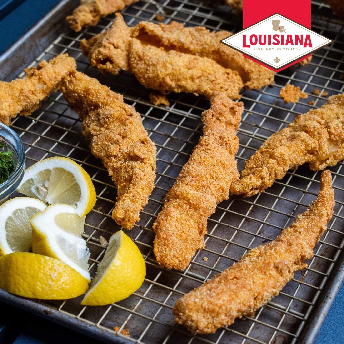 Louisiana Fish Fry Gallon Seasoned Crispy Fish Fry Seafood Breading Mix - 5.75 lbs Gift Pack