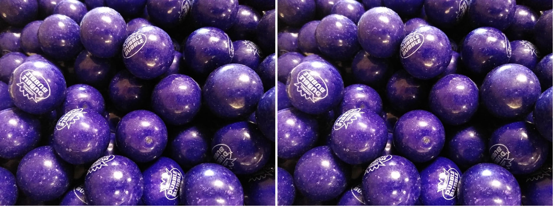 Grape Gumballs - 1.5 lbs of Deep Dark Purple Fresh Delicious Chewing Gum (Pack of 2)