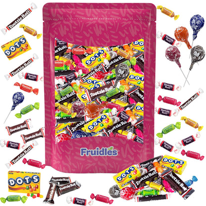Fruidles Tootsie Childs Play Mega Candy Assortment Mix, Perfect for Event Parties, Peanut & Gluten-Free Birthday Treats, Assort