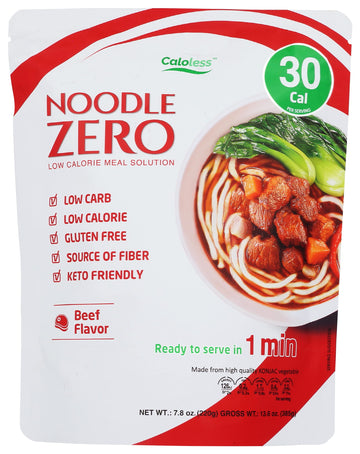 Caloless Konjac Shirataki Noodles, Low Calorie Healthy Food, Beef Flavor, Gluten Free, Keto Snacks, Non Gmo, Low Carbs Glucomann