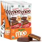 MOO CHOCOLATES Organic Milk Chocolate Bars with Peanut Butter, 14 Count, 1.4 oz - USDA Organic, Non-GMO, 110 Calorie Snacks