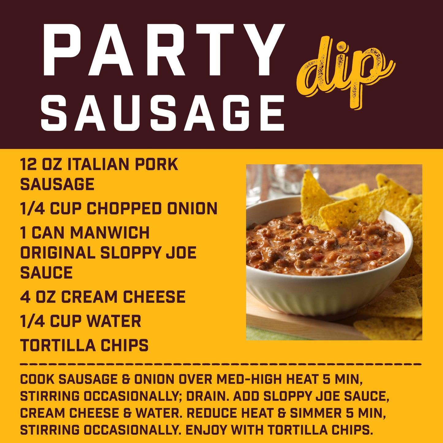 Manwich Original Sloppy Joe Sauce, Canned Sauce, 15 Oz.