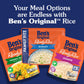 BEN S ORIGINAL READY RICE Garden Vegetable Medley Flavored Rice, Family Size, 17.3 OZ Pouch (Pack of 6)
