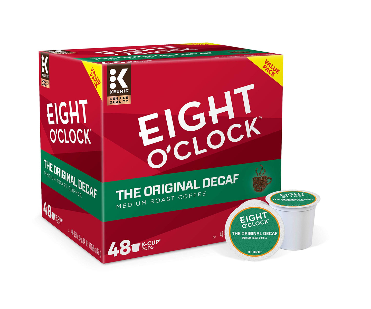 Eight OClock Coffee Decaf Medium Roast K-Cup Pods, 48 Count