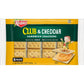 Keebler Sandwich Crackers, Single Serve Snack Crackers, Lunch Snacks, Club and Cheddar, 11oz Tray (8 Packs)